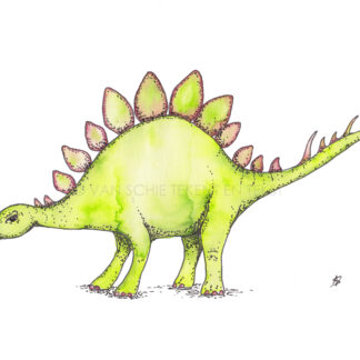 Dinosaurus dinosaur ansichtkaart postcard stegosaurus stegosaur