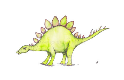 Dinosaurus dinosaur ansichtkaart postcard stegosaurus stegosaur