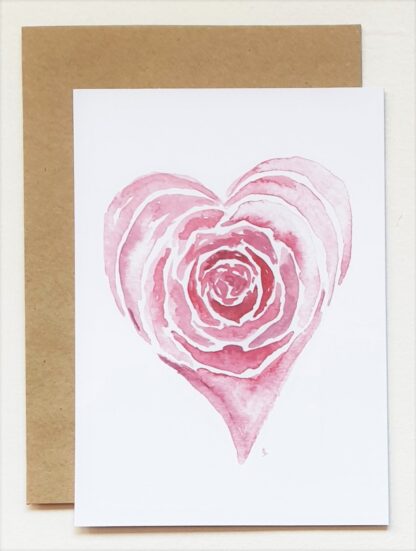 roos rose liefde love ansichtkaart postcard