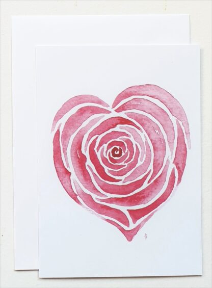 roos rose liefde love ansichtkaart postcard