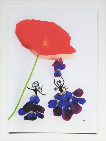 flower bloemen meisjes girls poppy klaproos viola