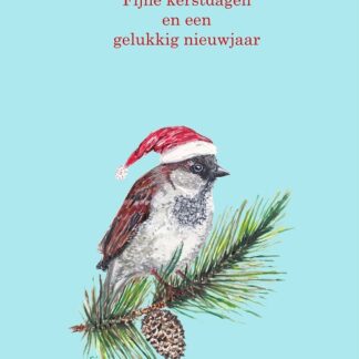 greetingcard kerstkaart kerst kerstmis xmas christmas bird mus sparrow vogel