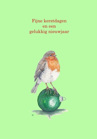 greetingcard kerstkaart kerst kerstmis xmas christmas bird robin roodborstje vogel