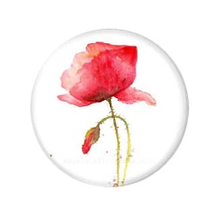 kaartpin kaartpins kaarthouder kaartenstandaard high5wood magneet klaproos poppy