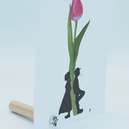 kaartpin kaartpins kaarthouder kaartenstandaard high5wood magneet tulip tulips tulpen tulppostcard postcrossing bicycle fiets typical dutch typisch nederlands